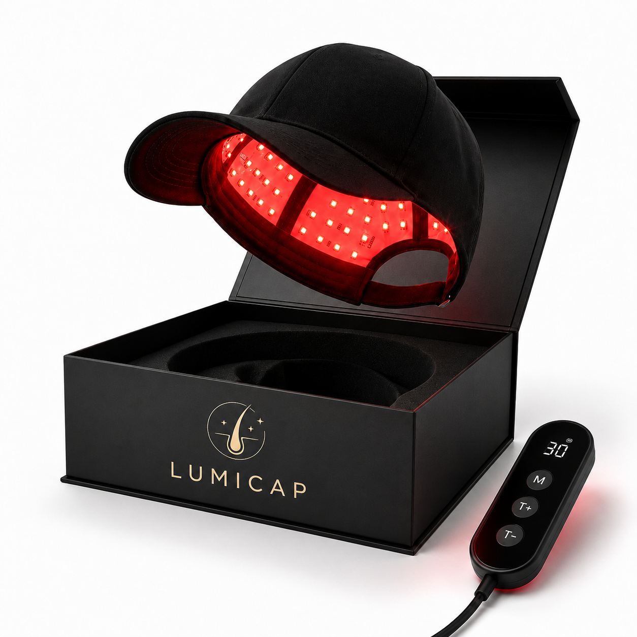Gorra de terapia de luz roja LED